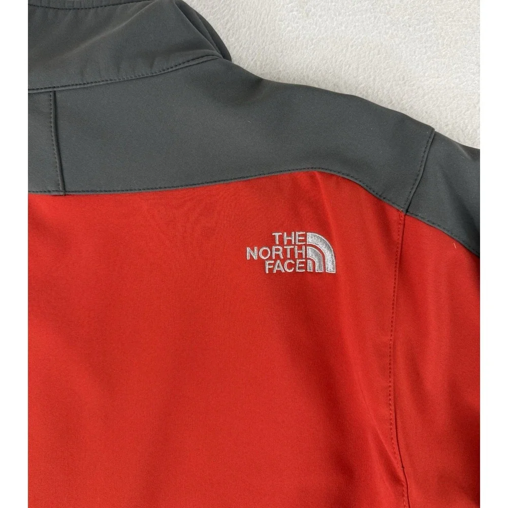 The North Face‎ TNF Apex Bionic Soft Shell Jacket Small Red and Black Full Zip
